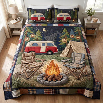 Camp Together 3-Piece Quilted Bedding Set NCU0TD2715