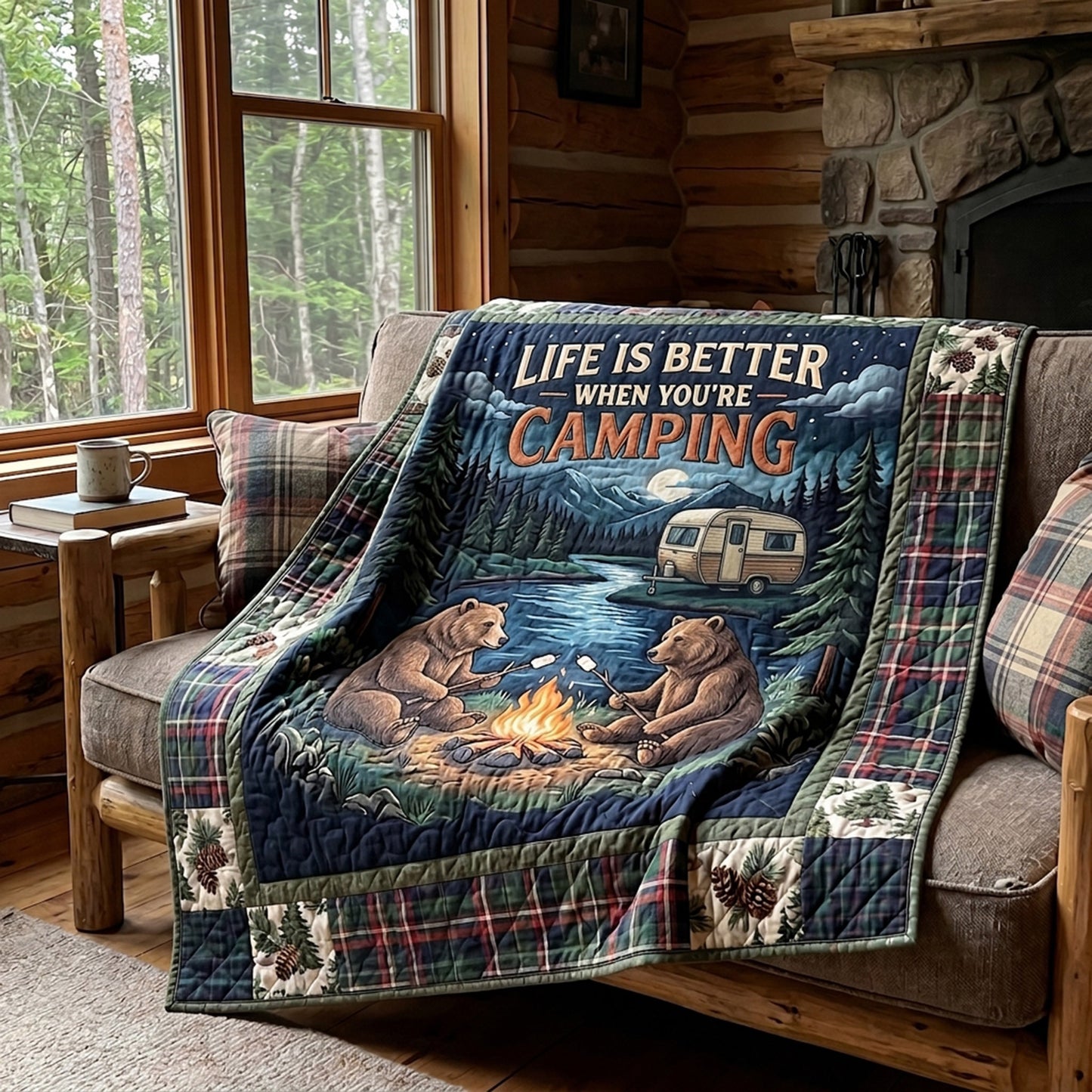 Camp Vibes Quilted Blanket NCU0DV9751