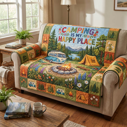 Camp Vibes Quilted Sofa Cover NCU0TD2695