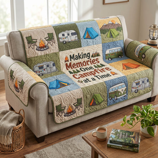 Camp Vibes Quilted Sofa Cover NCU0TD2735