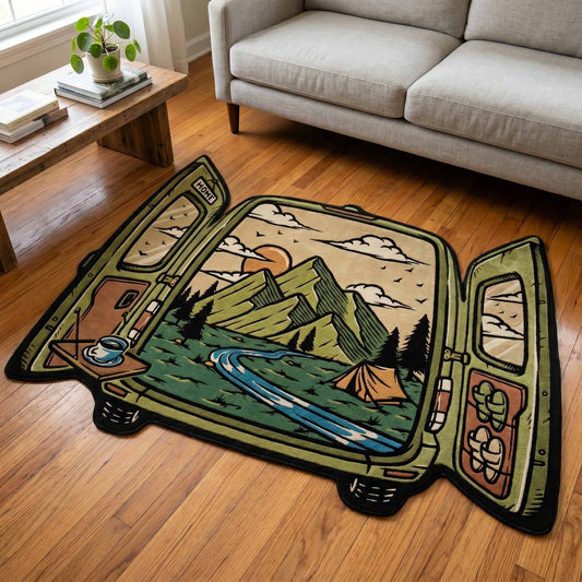 Camp Window Custom Shape Area Rug NCU0XD2762