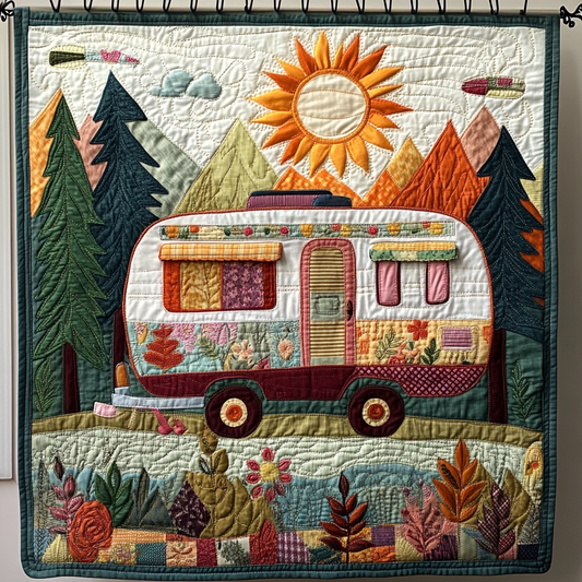 Camper Van Adventure Quilted Blanket NCU0DK9693