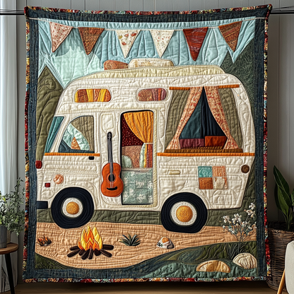 Camper Van Escape Quilted Blanket NCU0DK9692