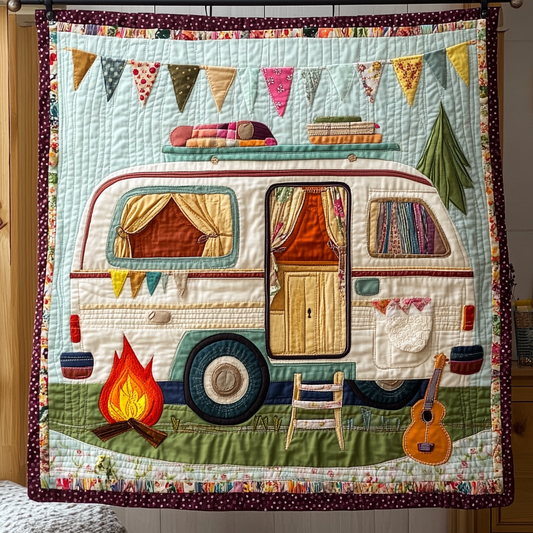 Camper Van Journey Quilted Blanket NCU0DK9691