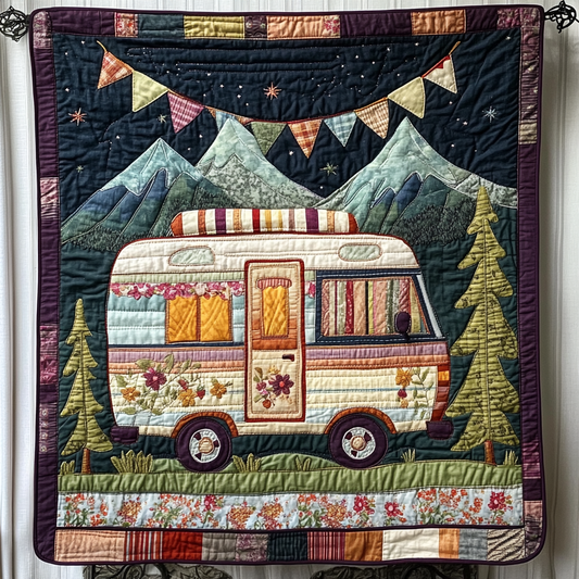 Camper Van Spirit Quilted Blanket NCU0DK9695
