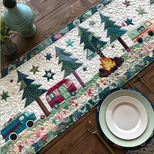 Campfire Charm Quilted Table Runner NCU0PT126