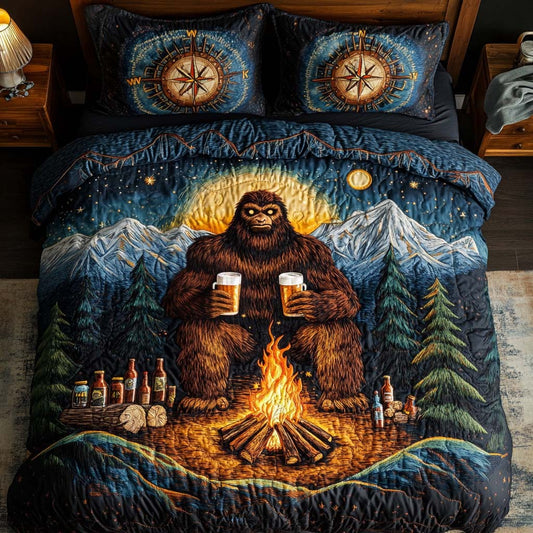 Campfire Cheers 3-Piece Quilted Bedding Set NCU0NT8007