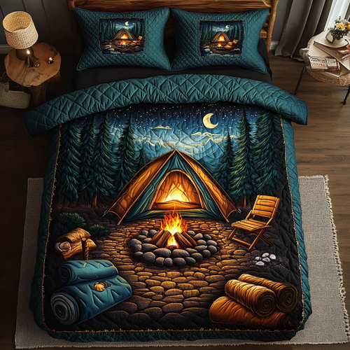 Campfire Dreams 3-Piece Quilted Bedding Set NCU0DK6212