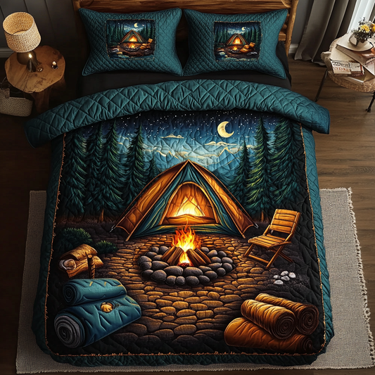 Campfire Dreams 3-Piece Quilted Bedding Set NCU0DK6212