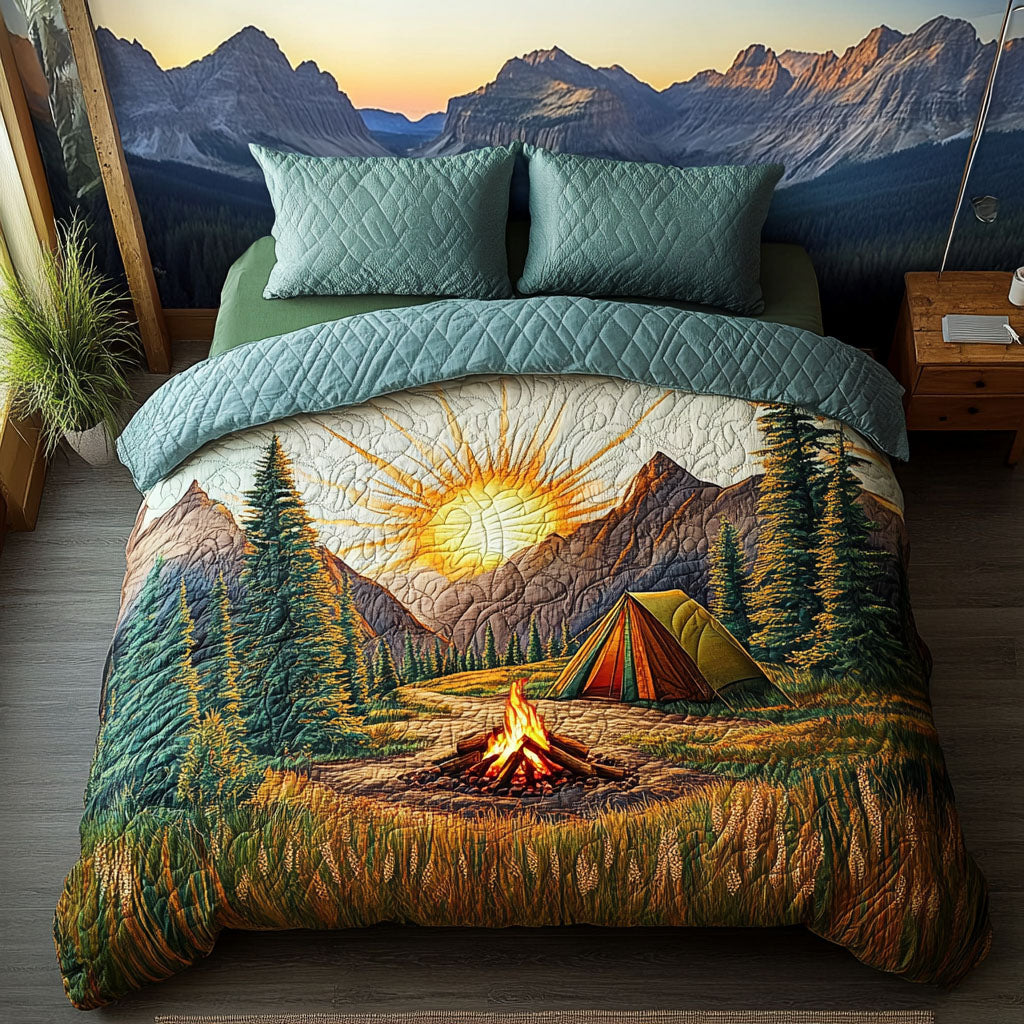 Campfire Dreams 3-Piece Quilted Bedding Set NCU0PT4567