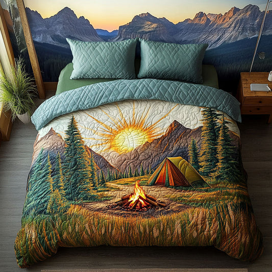 Campfire Dreams 3-Piece Quilted Bedding Set NCU0PT4567