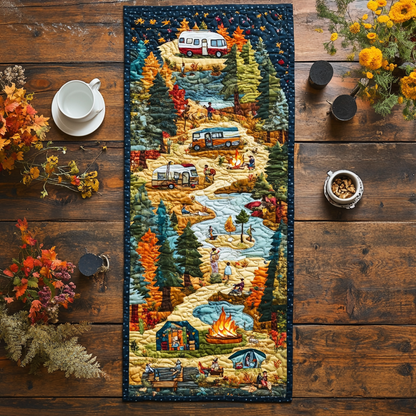 Campfire Nights Quilted Table Runner NCU0PD771