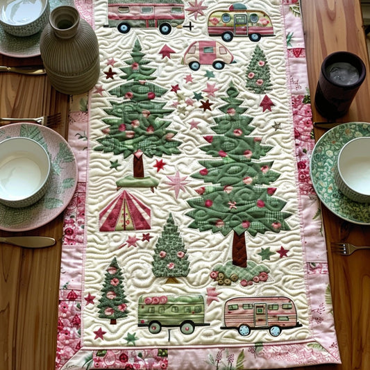 Campground Charm Quilted Table Runner NCU0PT369