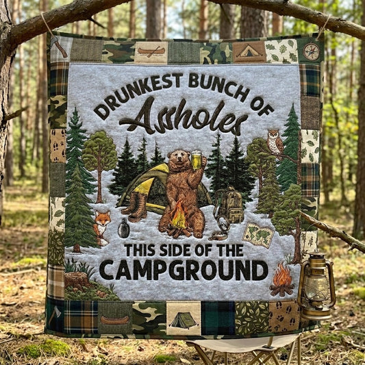 Campground Crew Quilted Blanket NCU0VL3574