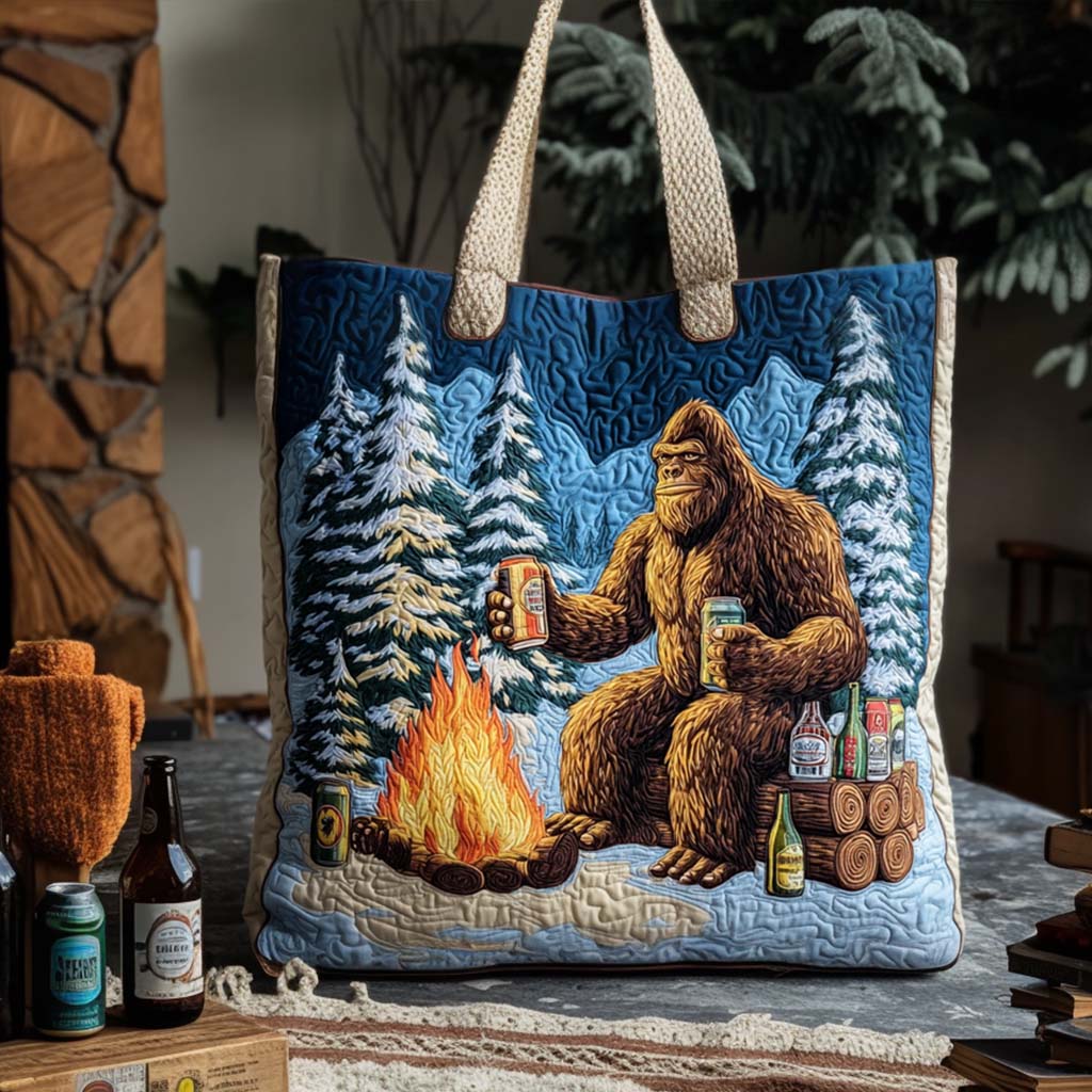 Bigfoot Quilted Tote Bag NCU0VT232