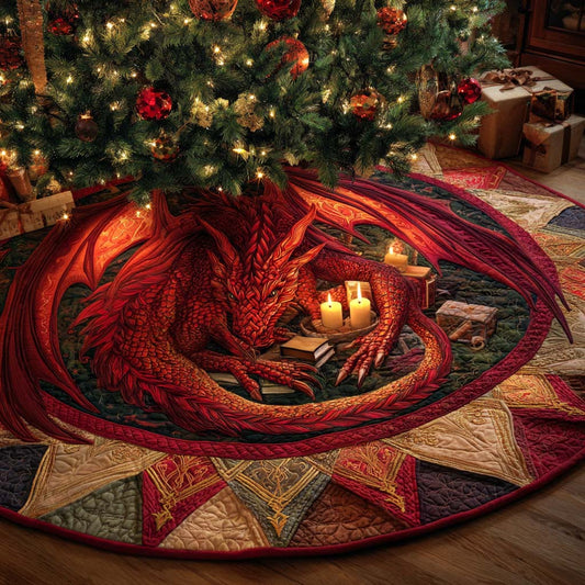 Candlelight Sentinel Quilted Tree Skirt NCU0XD1387
