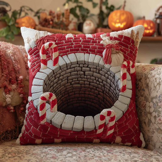 Candy Cane Pit Quilted Pillow Case NCU0DV7774