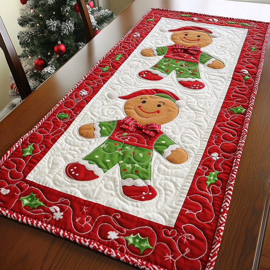 Candy Cane Cottage Quilted Table Runner NCU0DK1432