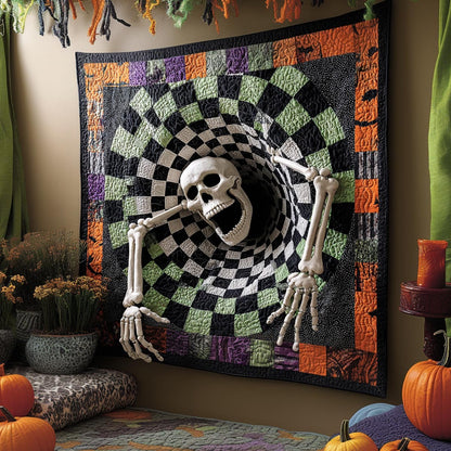 Candy Corn Descent Quilted Blanket NCU0DV9859