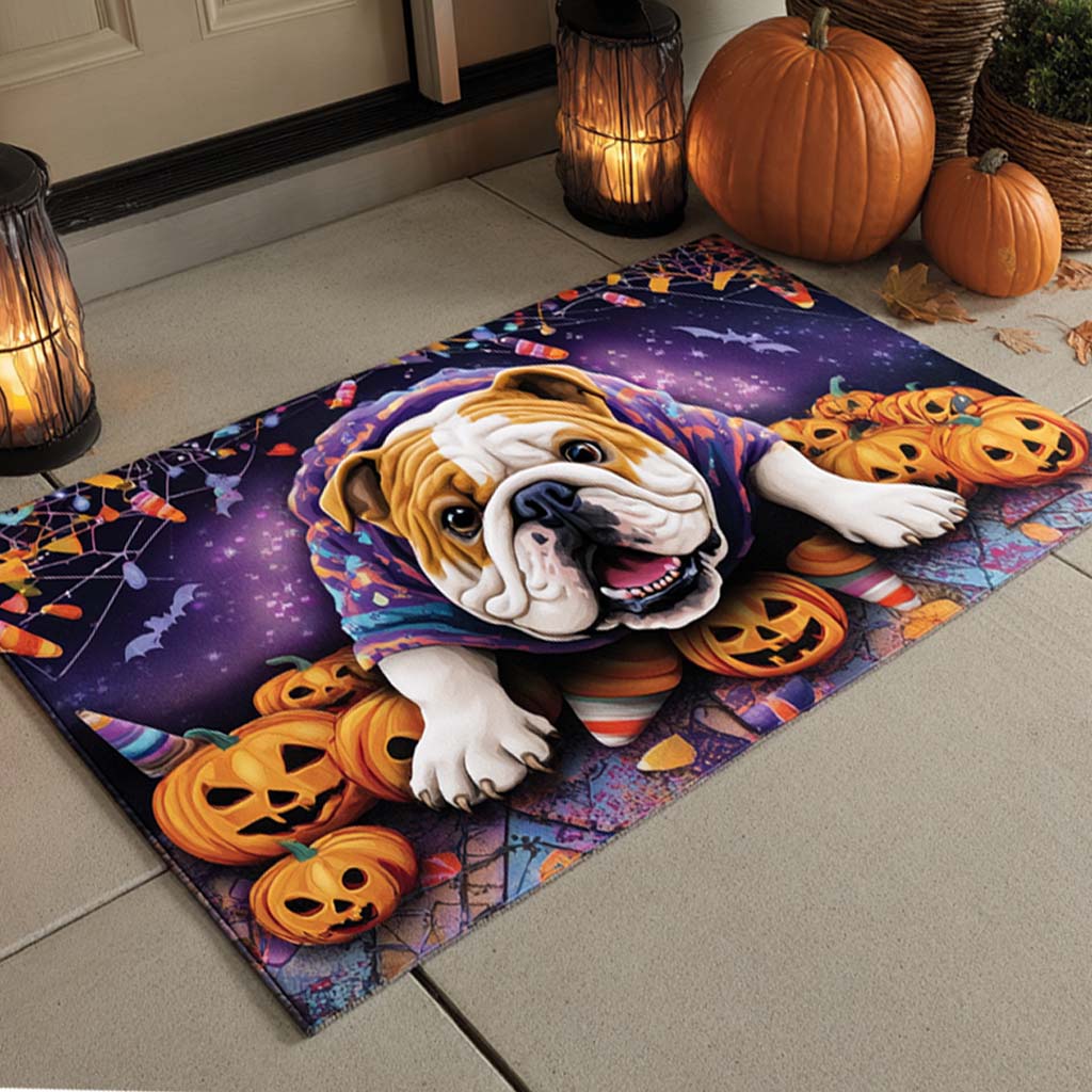 Candy Glow Bulldog Doormat NCU0XD827