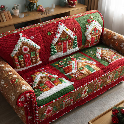 Candy House Quilted Sofa Cover NCU0TD1893