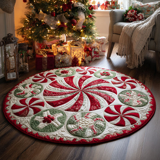 Candy Swirl Quilted Round Mat NCU0TV427