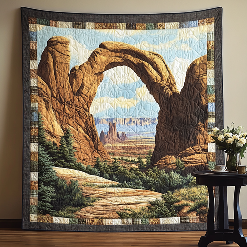 Canyon Archway Art Quilt Hanging NCU0TL961