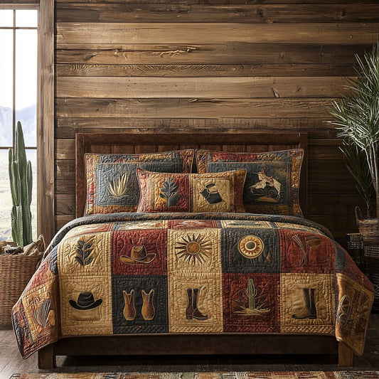 Canyon Bloom 3-Piece Quilted Bedding Set NCU0DV7262