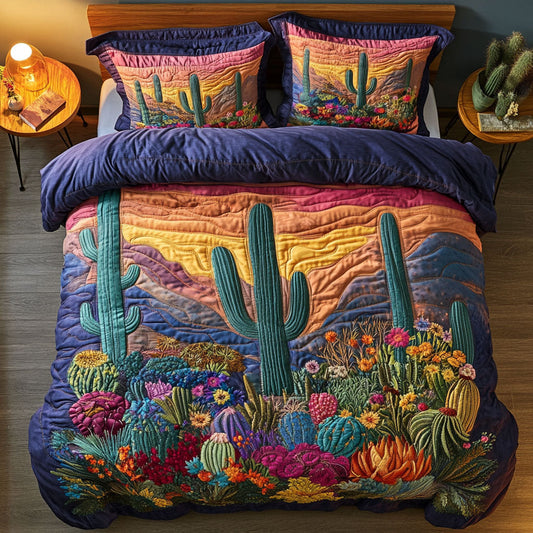 Canyon Colors 3-Piece Quilted Bedding Set NCU0DK12071