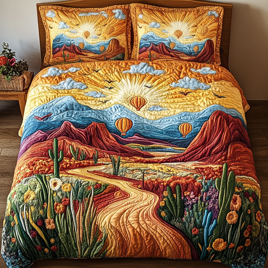 Canyon Float 3-Piece Quilted Bedding Set NCU0VL2256