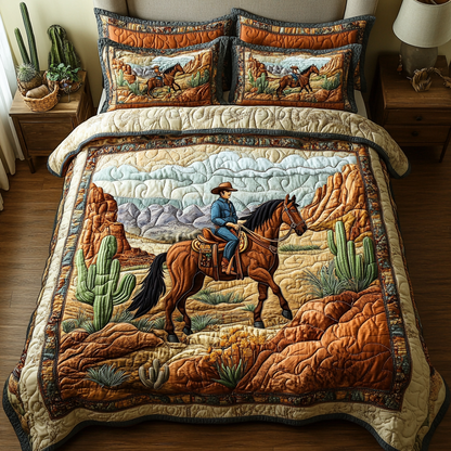 Canyon Journey 3-Piece Quilted Bedding Set NCU0DK10404