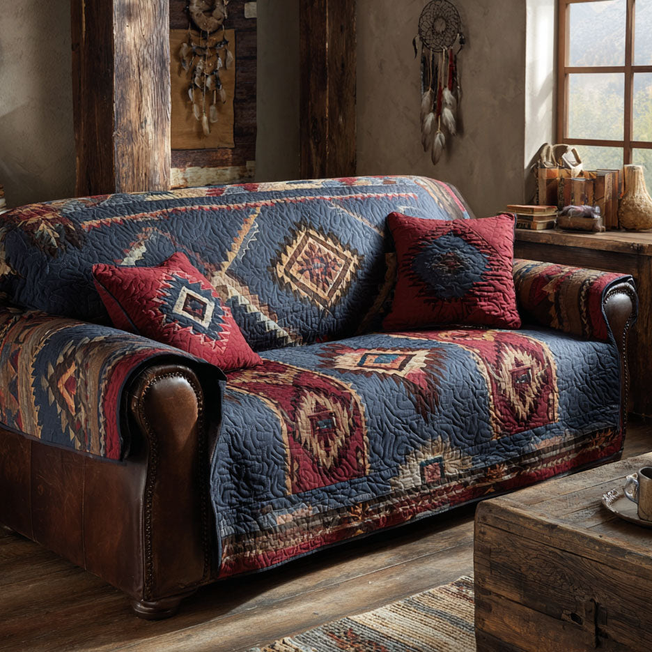 Canyon Nights Quilted Sofa Cover NCU0TV863