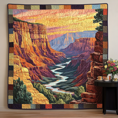 Canyon Panorama Art Quilt Hanging NCU0TL981