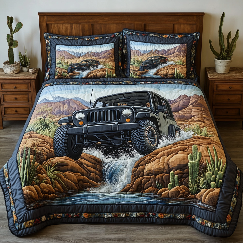 Canyon Ride 3-Piece Quilted Bedding Set NCU0VL2293