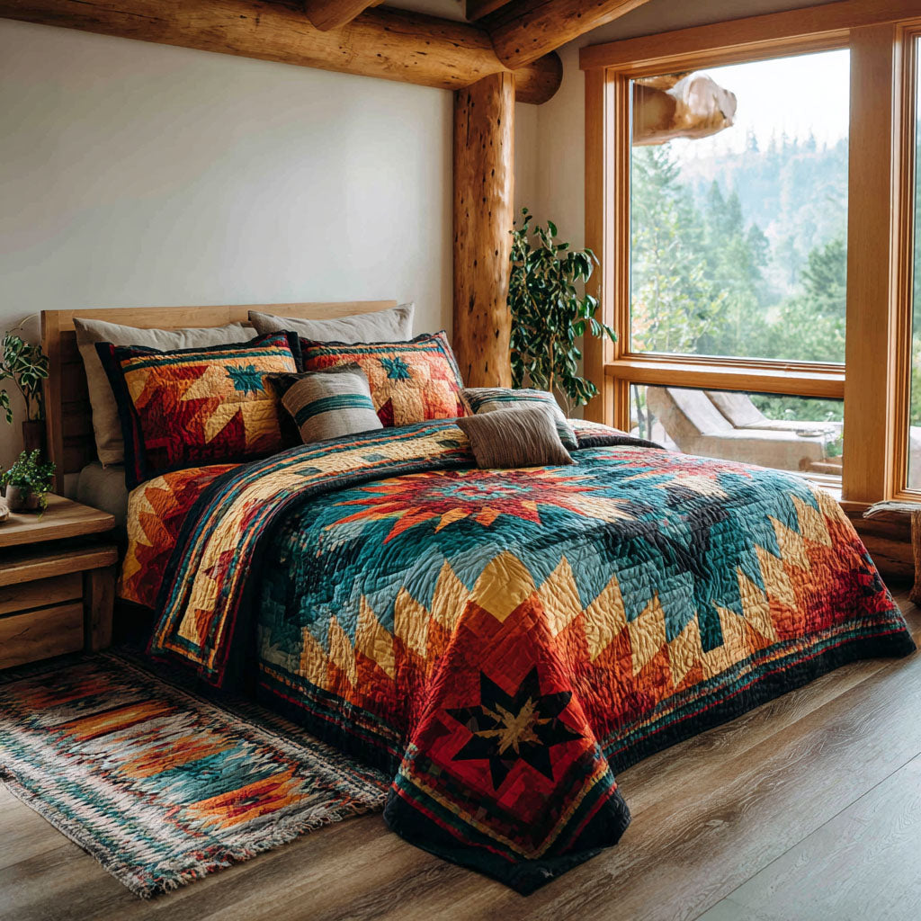 Canyon Star 3-Piece Quilted Bedding Set NCU0DK12202
