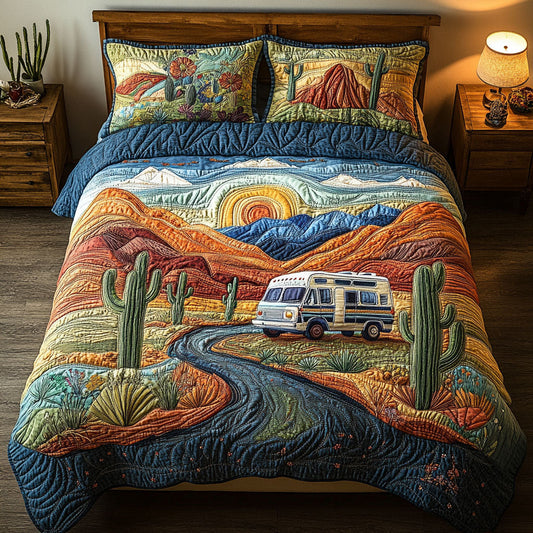 Caravan Chronicles 3-Piece Quilted Bedding Set NCU0PT6077
