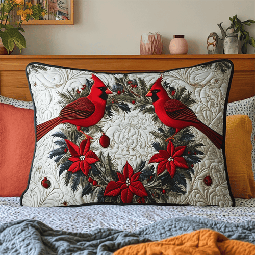Cardinal Chorus Quilted Bedding Pillow Case NCU0DV7380