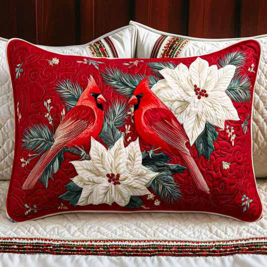 Cardinal Joy Quilted Bedding Pillow Case NCU0NT9784