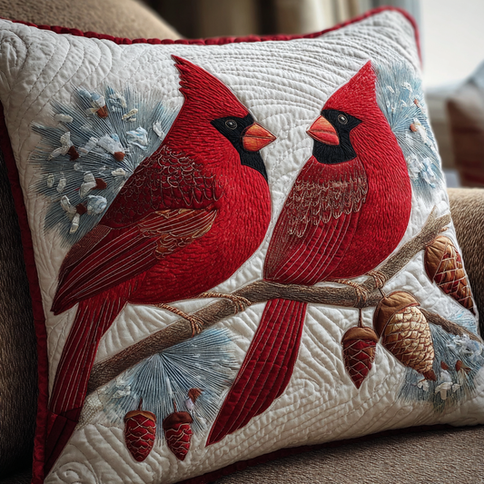 Cardinal Nest Quilted Pillow Case NCU0NT10436