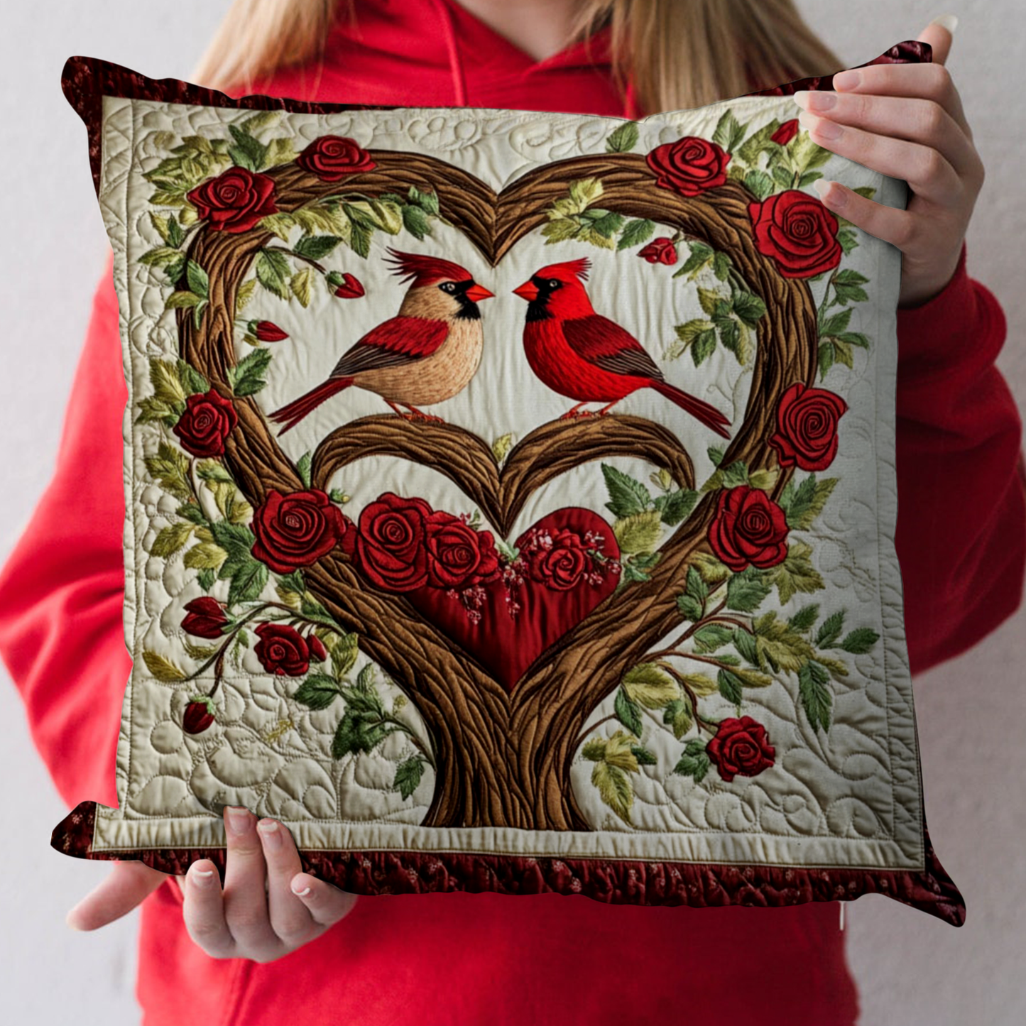 Cardinal Whisper Quilted Pillow Case NCU0NT3133