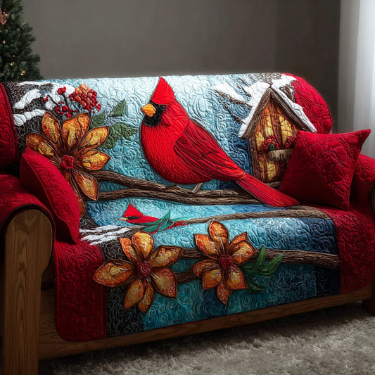 Cardinal Blessing Path Quilted Sofa Cover NCU0TD1302
