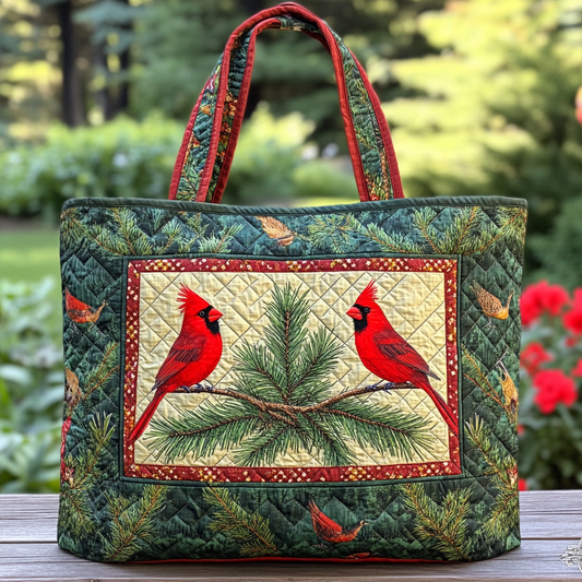 Cardinal Blessing Quilted Tote Bag NCU0DK8834