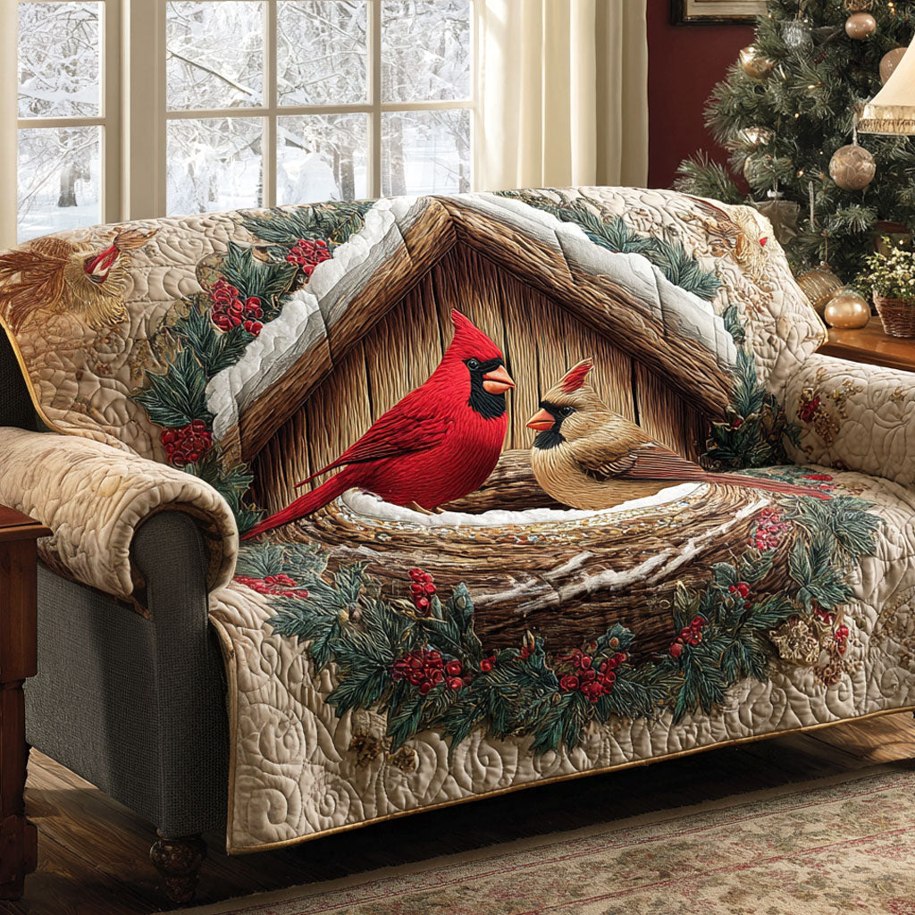 Cardinal Cottage Quilted Sofa Cover NCU0TV1295