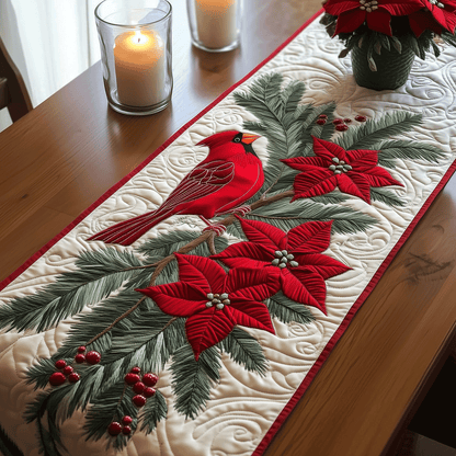 Cardinal Dreams Quilted Table Runner NCU0TH1909