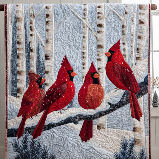 Cardinal Gathering Quilted Blanket NCU0NT9843
