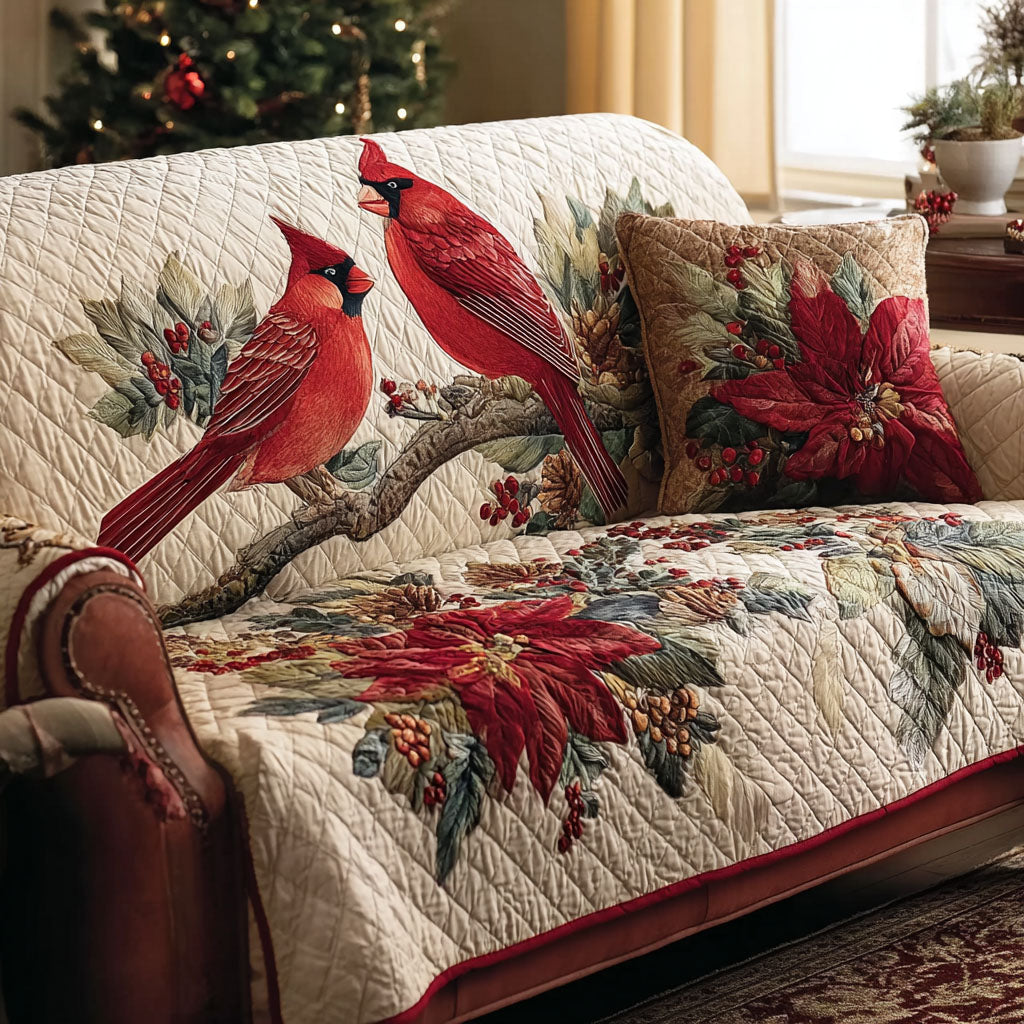 Cardinal Grace Quilted Sofa Cover NCU0DK11496