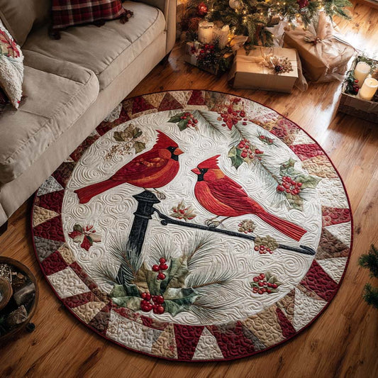 Cardinal Harmony Quilted Round Mat NCU0XD318