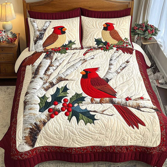 Cardinal Haven 3-Piece Quilted Bedding Set NCU0NT10432