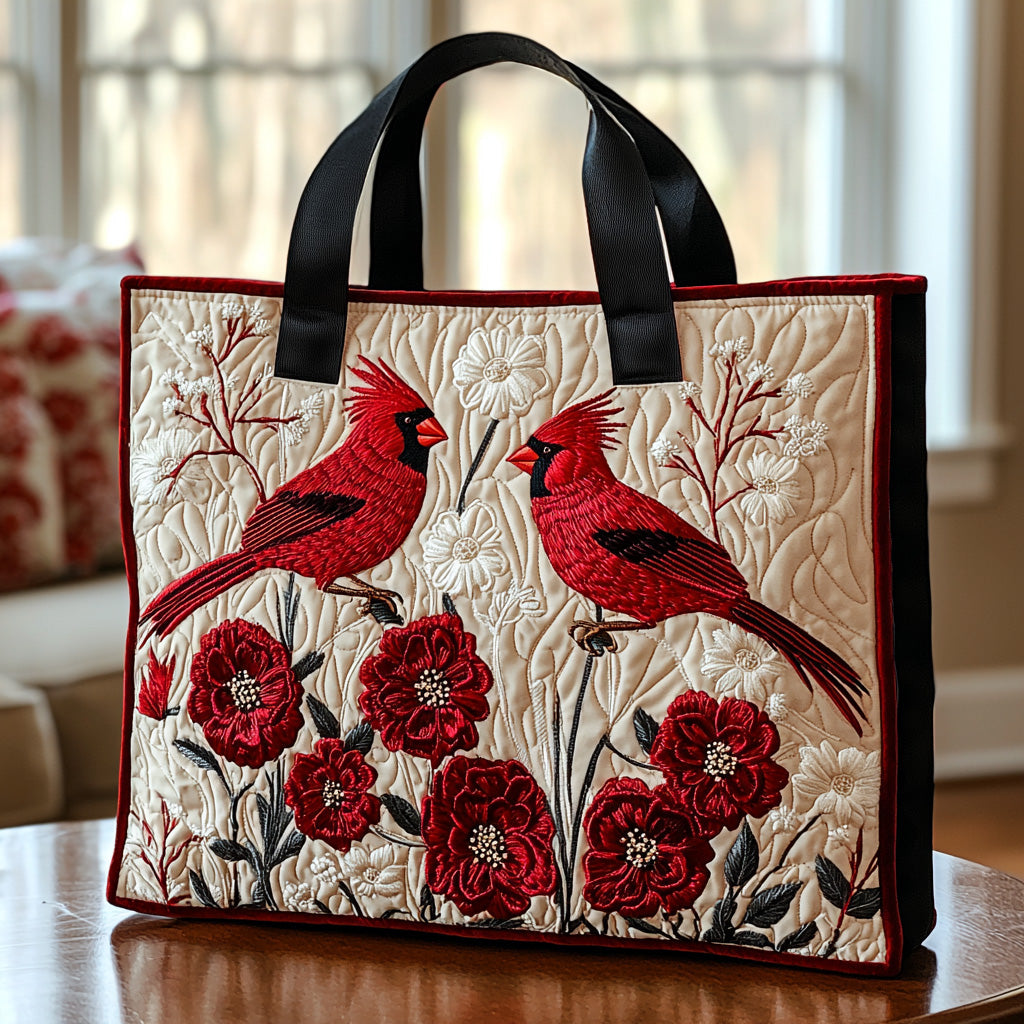 Cardinal Haven Quilted Tote Bag NCU0DV6883