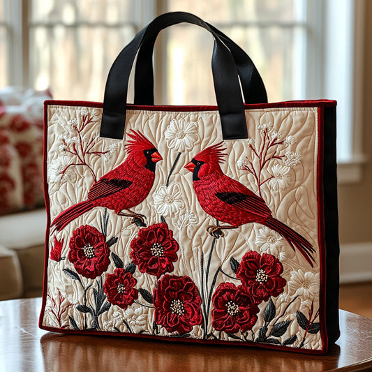 Cardinal Haven Quilted Tote Bag NCU0DV6883